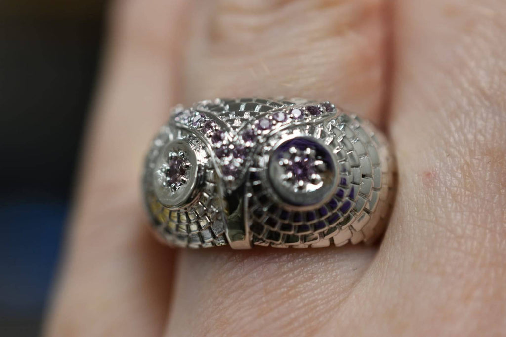 Great Owl Ring | Loni Design Group | Rings  | Men's jewelery|Mens jewelery| Men's pendants| men's necklace|mens Pendants| skull jewelry|Ladies Jewellery| Ladies pendants|ladies skull ring| skull wedding ring| Snake jewelry| gold| silver| Platnium|