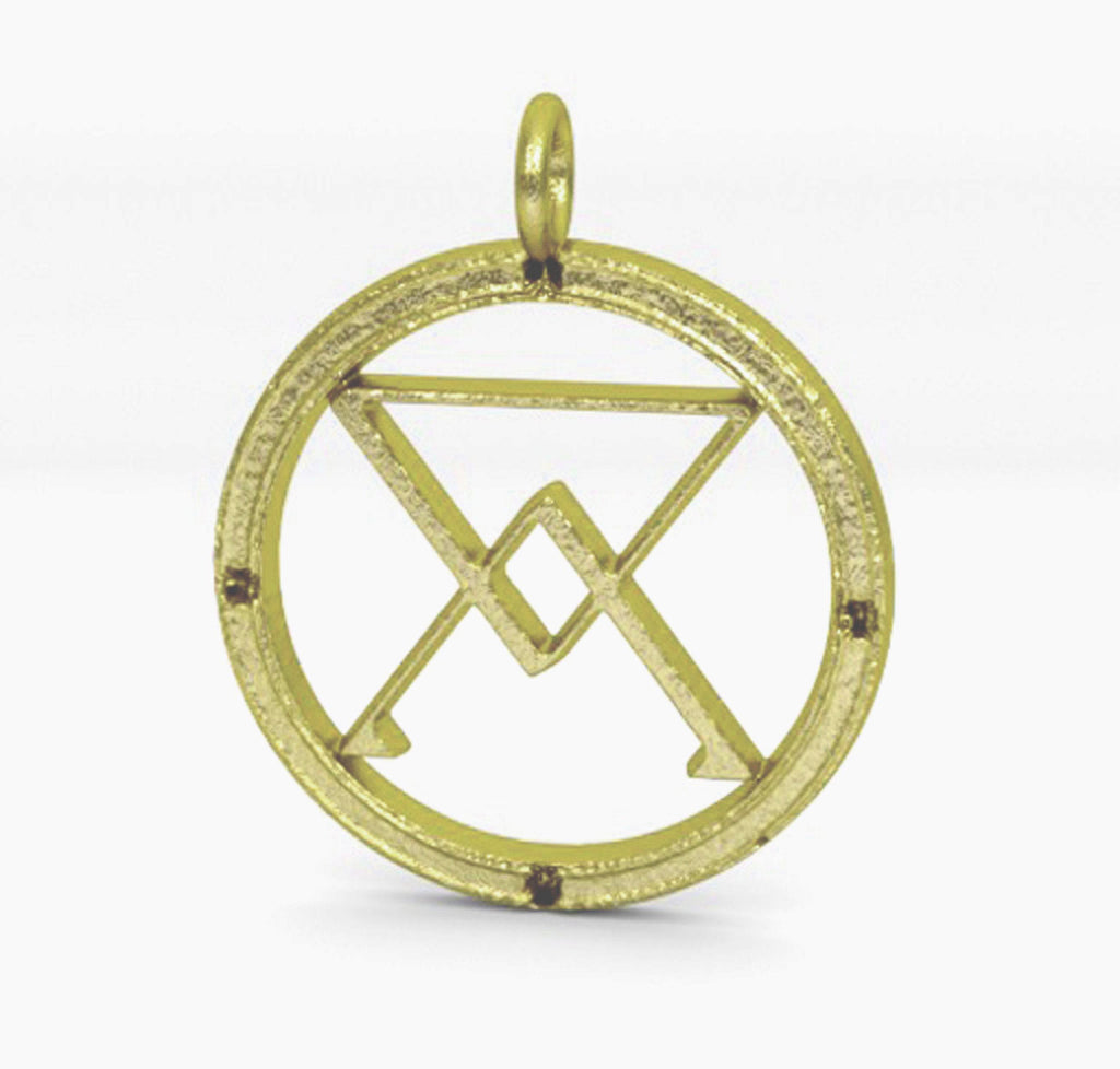 Arsenic Pendant *10k/14k/18k White, Yellow, Rose, Green Gold, Gold Plated & Silver* Toxic Death Ancient Symbol Alchemy Cure Charm Necklace | Loni Design Group |   | Men's jewelery|Mens jewelery| Men's pendants| men's necklace|mens Pendants| skull jewelry|Ladies Jewellery| Ladies pendants|ladies skull ring| skull wedding ring| Snake jewelry| gold| silver| Platnium|