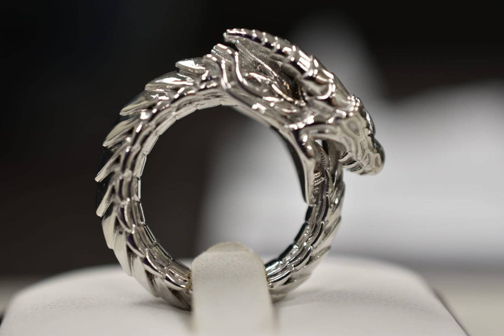 Armored Ourboros Ring | Loni Design Group | Rings  | Men's jewelery|Mens jewelery| Men's pendants| men's necklace|mens Pendants| skull jewelry|Ladies Jewellery| Ladies pendants|ladies skull ring| skull wedding ring| Snake jewelry| gold| silver| Platnium|