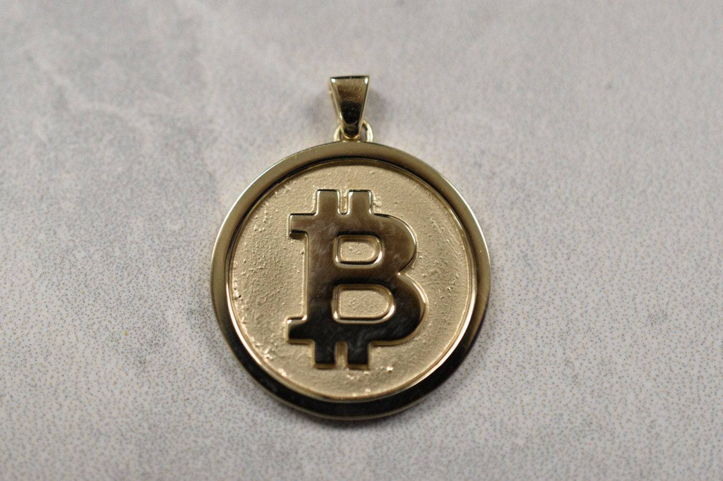 Bitcoin Pendant *10k/14k/18k White, Yellow Rose Green Gold, Gold Plated & Silver* Crypto Currency Money Invest Finance Symbol Charm Necklace | Loni Design Group |   | Men's jewelery|Mens jewelery| Men's pendants| men's necklace|mens Pendants| skull jewelry|Ladies Jewellery| Ladies pendants|ladies skull ring| skull wedding ring| Snake jewelry| gold| silver| Platnium|