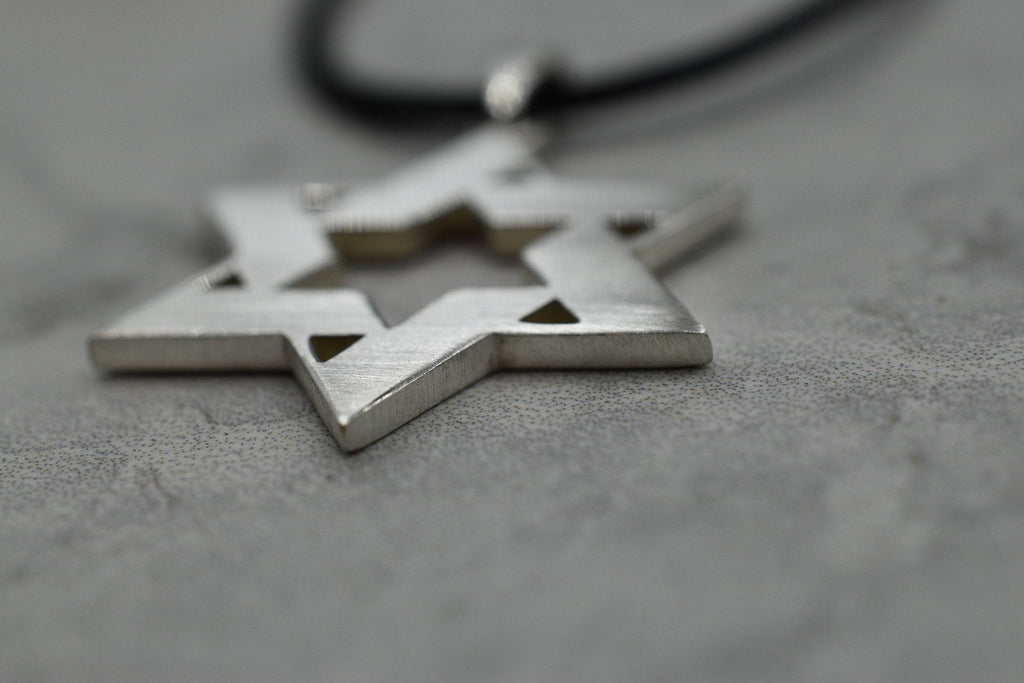 Star In A Star Pendant *10k/14k/18k White, Yellow, Rose, Green Gold, Gold Plated & Silver* Star Of David Magen David Judaism Jewish Charm | Loni Design Group |   | Men's jewelery|Mens jewelery| Men's pendants| men's necklace|mens Pendants| skull jewelry|Ladies Jewellery| Ladies pendants|ladies skull ring| skull wedding ring| Snake jewelry| gold| silver| Platnium|