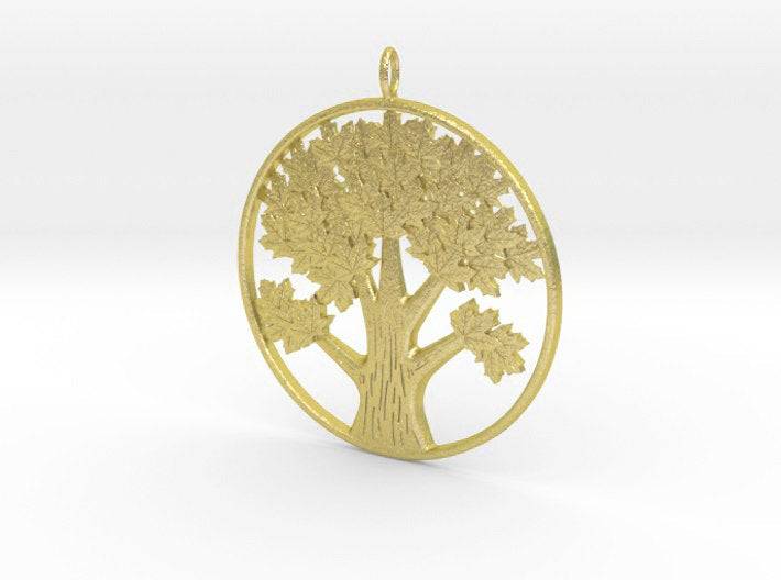 Maple Tree Pendant *10k/14k/18k White, Yellow, Rose, Green Gold, Gold Plated & Silver* Canada Leaf Nature Branch Men Women Necklace Charm | Loni Design Group |   | Men's jewelery|Mens jewelery| Men's pendants| men's necklace|mens Pendants| skull jewelry|Ladies Jewellery| Ladies pendants|ladies skull ring| skull wedding ring| Snake jewelry| gold| silver| Platnium|