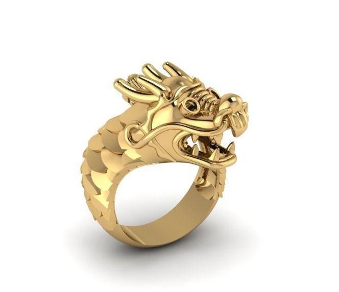 Long Wang Chinese Dragon Ring | Loni Design Group | Rings  | Men's jewelery|Mens jewelery| Men's pendants| men's necklace|mens Pendants| skull jewelry|Ladies Jewellery| Ladies pendants|ladies skull ring| skull wedding ring| Snake jewelry| gold| silver| Platnium|