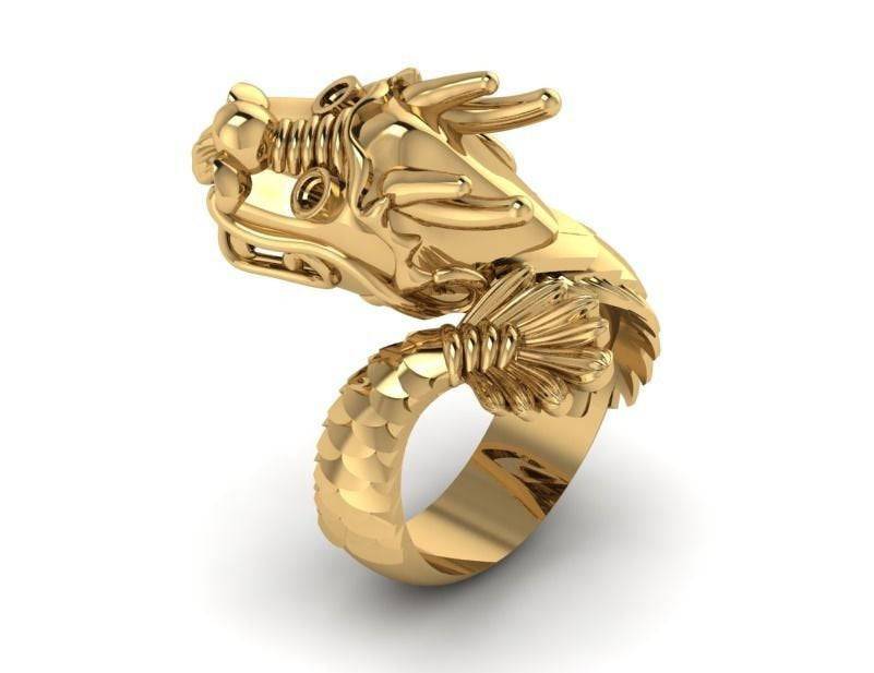 Long Wang Chinese Dragon Ring | Loni Design Group | Rings  | Men's jewelery|Mens jewelery| Men's pendants| men's necklace|mens Pendants| skull jewelry|Ladies Jewellery| Ladies pendants|ladies skull ring| skull wedding ring| Snake jewelry| gold| silver| Platnium|