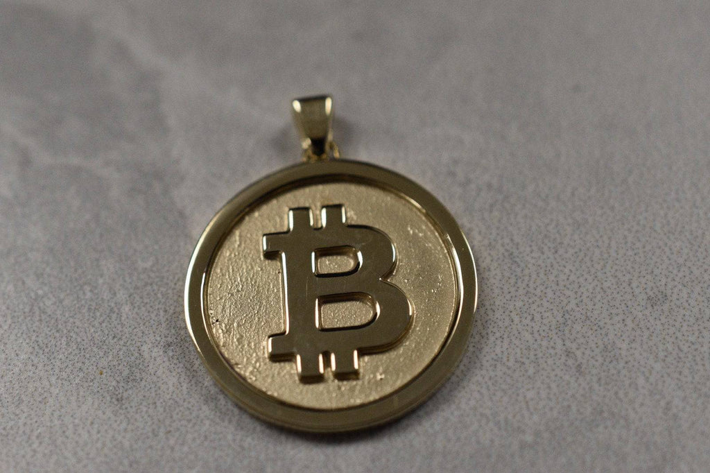 Bitcoin Pendant *10k/14k/18k White, Yellow Rose Green Gold, Gold Plated & Silver* Crypto Currency Money Invest Finance Symbol Charm Necklace | Loni Design Group |   | Men's jewelery|Mens jewelery| Men's pendants| men's necklace|mens Pendants| skull jewelry|Ladies Jewellery| Ladies pendants|ladies skull ring| skull wedding ring| Snake jewelry| gold| silver| Platnium|