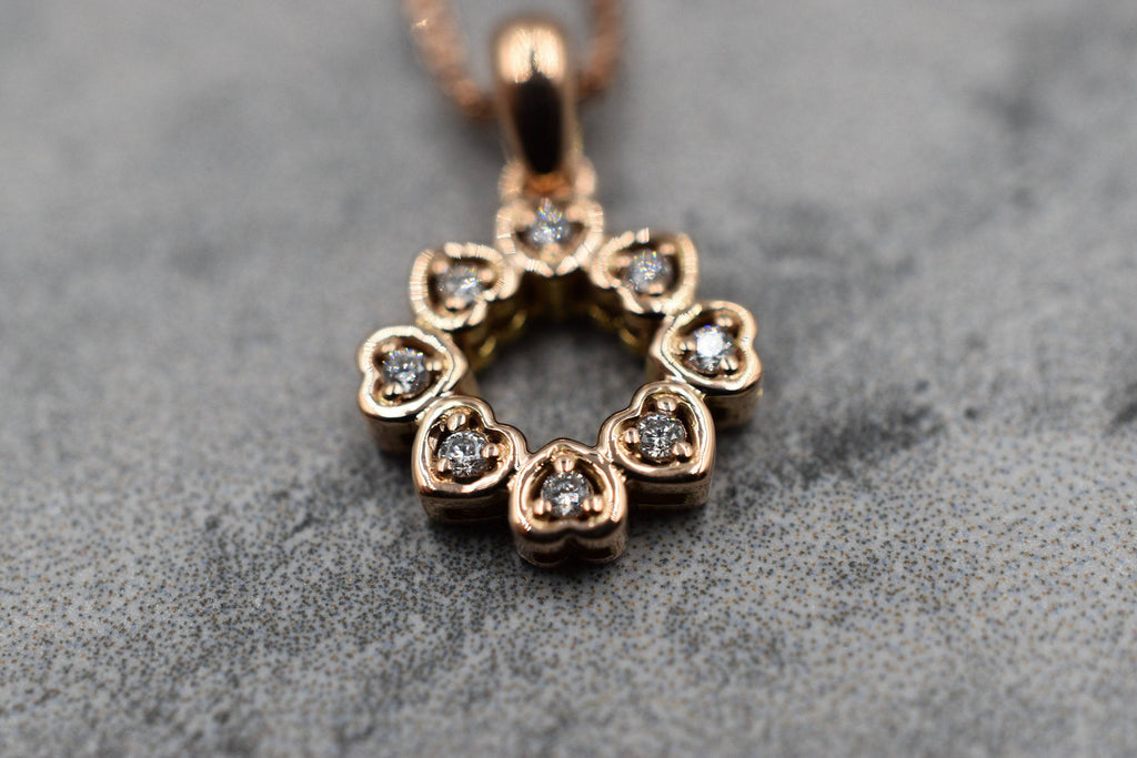 Surrounded By Love Heart Pendant *Moissanite With 10k/14k/18k White, Yellow, Rose, Green Gold, Gold Plated & Silver* Charm Necklace Women | Loni Design Group |   | Men's jewelery|Mens jewelery| Men's pendants| men's necklace|mens Pendants| skull jewelry|Ladies Jewellery| Ladies pendants|ladies skull ring| skull wedding ring| Snake jewelry| gold| silver| Platnium|