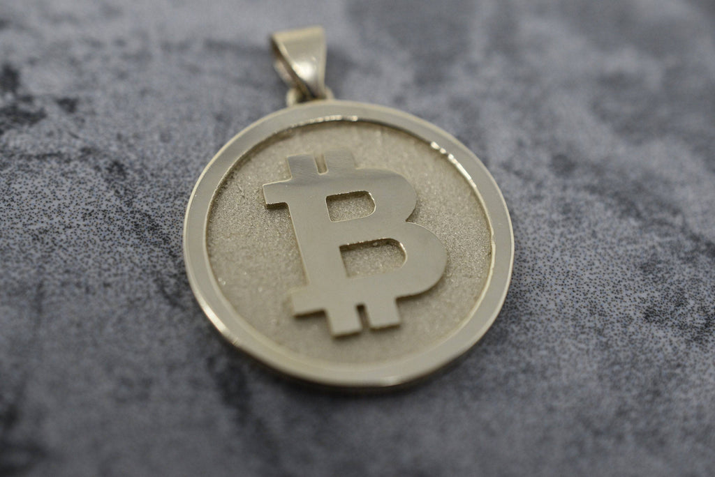 Bitcoin Pendant *10k/14k/18k White, Yellow Rose Green Gold, Gold Plated & Silver* Crypto Currency Money Invest Finance Symbol Charm Necklace | Loni Design Group |   | Men's jewelery|Mens jewelery| Men's pendants| men's necklace|mens Pendants| skull jewelry|Ladies Jewellery| Ladies pendants|ladies skull ring| skull wedding ring| Snake jewelry| gold| silver| Platnium|