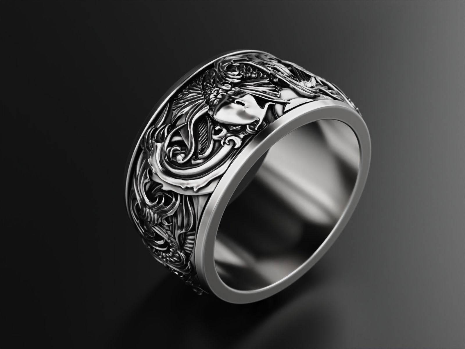 Buy Koi Fish Ring,silver Koi Ring,fish Ring,sterling Silver 925 Black.  Online in India - Etsy