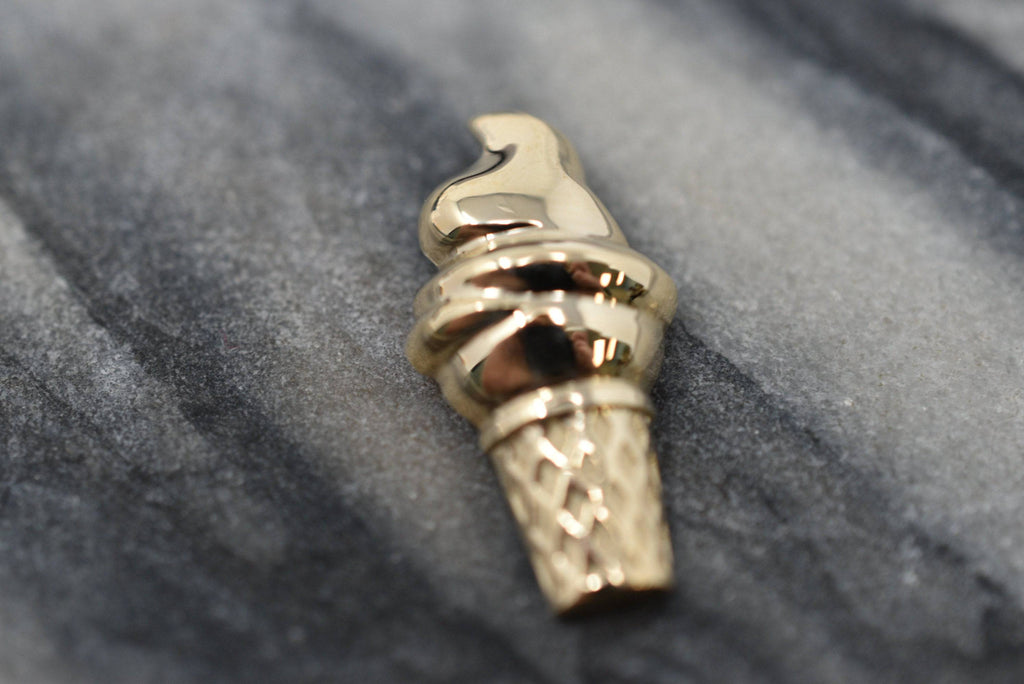 Swirl Ice Cream Pendant *10k/14k/18k White, Yellow, Rose, Green Gold, Gold Plated & Silver* Food Dessert Gelato Cone Charm Necklace Gift | Loni Design Group |   | Men's jewelery|Mens jewelery| Men's pendants| men's necklace|mens Pendants| skull jewelry|Ladies Jewellery| Ladies pendants|ladies skull ring| skull wedding ring| Snake jewelry| gold| silver| Platnium|