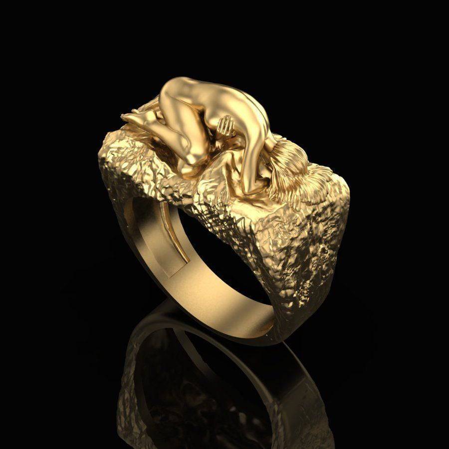 Born Of This Earth *10k/14k/18k White, Yellow, Rose, Green Gold, Gold Plated and Silver* Mother Nature Woman Women Girl Rock Naked Love Sex Loni Design Group $495.00 10k Gold, image