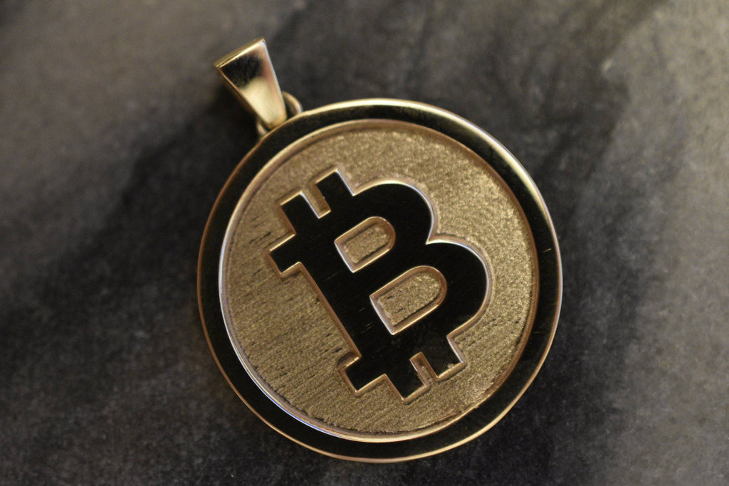 Bitcoin Pendant *10k/14k/18k White, Yellow Rose Green Gold, Gold Plated & Silver* Crypto Currency Money Invest Finance Symbol Charm Necklace | Loni Design Group |   | Men's jewelery|Mens jewelery| Men's pendants| men's necklace|mens Pendants| skull jewelry|Ladies Jewellery| Ladies pendants|ladies skull ring| skull wedding ring| Snake jewelry| gold| silver| Platnium|