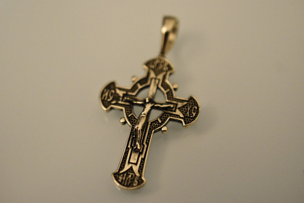Pope Clement XIII Cross Pendant *10k/14k/18k White, Yellow, Rose, Green Gold, Gold Plated & Silver* Crucifix Charm Necklace Jesus Christ | Loni Design Group |   | Men's jewelery|Mens jewelery| Men's pendants| men's necklace|mens Pendants| skull jewelry|Ladies Jewellery| Ladies pendants|ladies skull ring| skull wedding ring| Snake jewelry| gold| silver| Platnium|