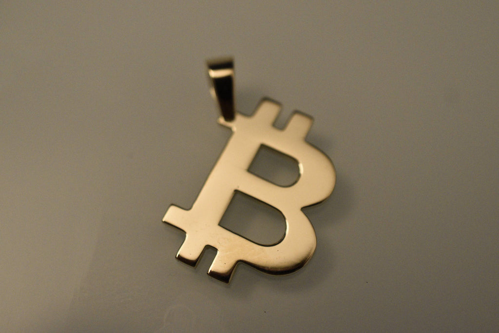 Crypto Bitcoin Pendant *10k/14k/18k White, Yellow, Rose, Green Gold, Gold Plated & Silver* Currency Money Stock Invest Finance Wealth Charm | Loni Design Group |   | Men's jewelery|Mens jewelery| Men's pendants| men's necklace|mens Pendants| skull jewelry|Ladies Jewellery| Ladies pendants|ladies skull ring| skull wedding ring| Snake jewelry| gold| silver| Platnium|