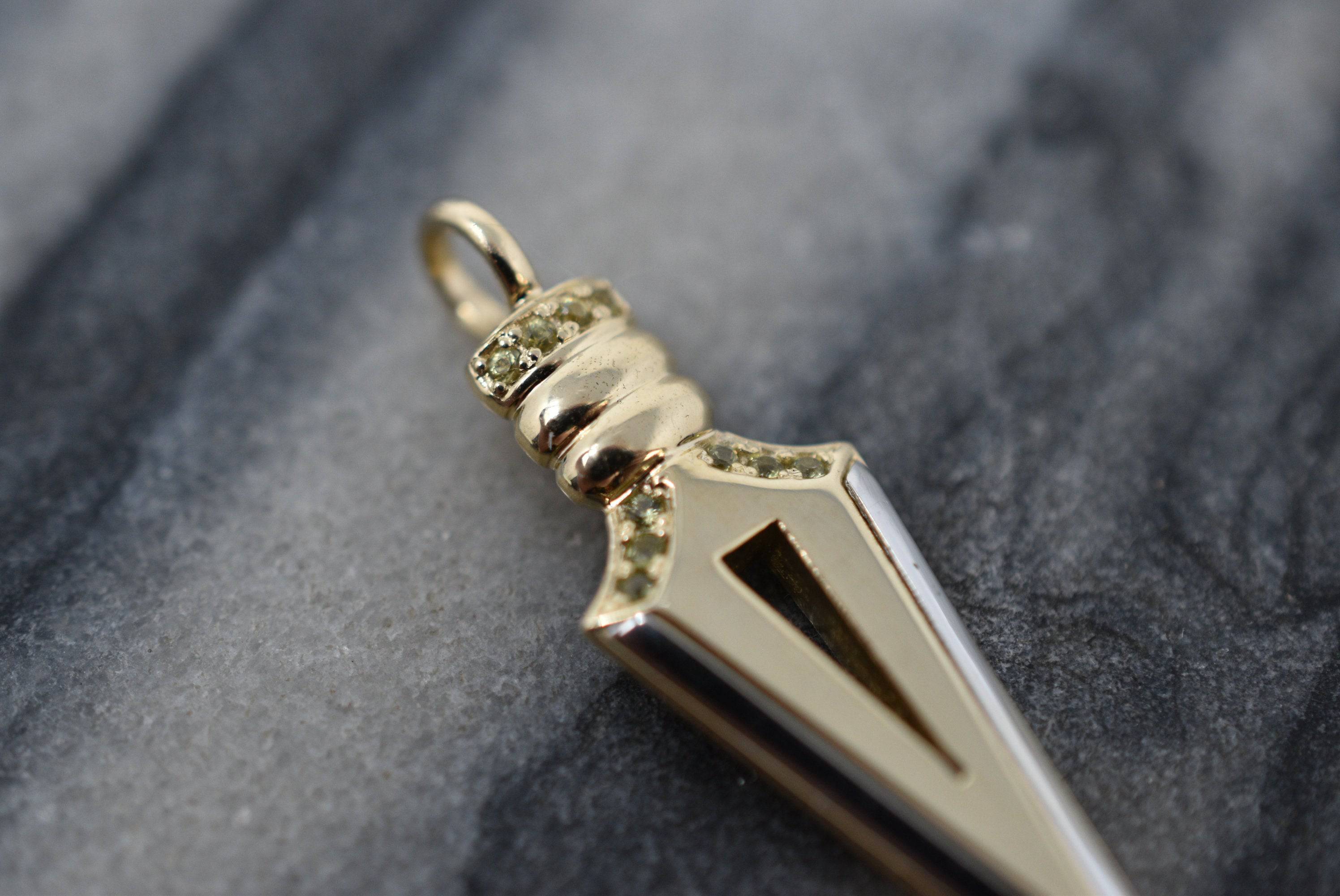Stainless Steel Spear Arrowhead Arrow Head Pendant Chain Necklace For Men  Boys - Southern Collective Spirit Company