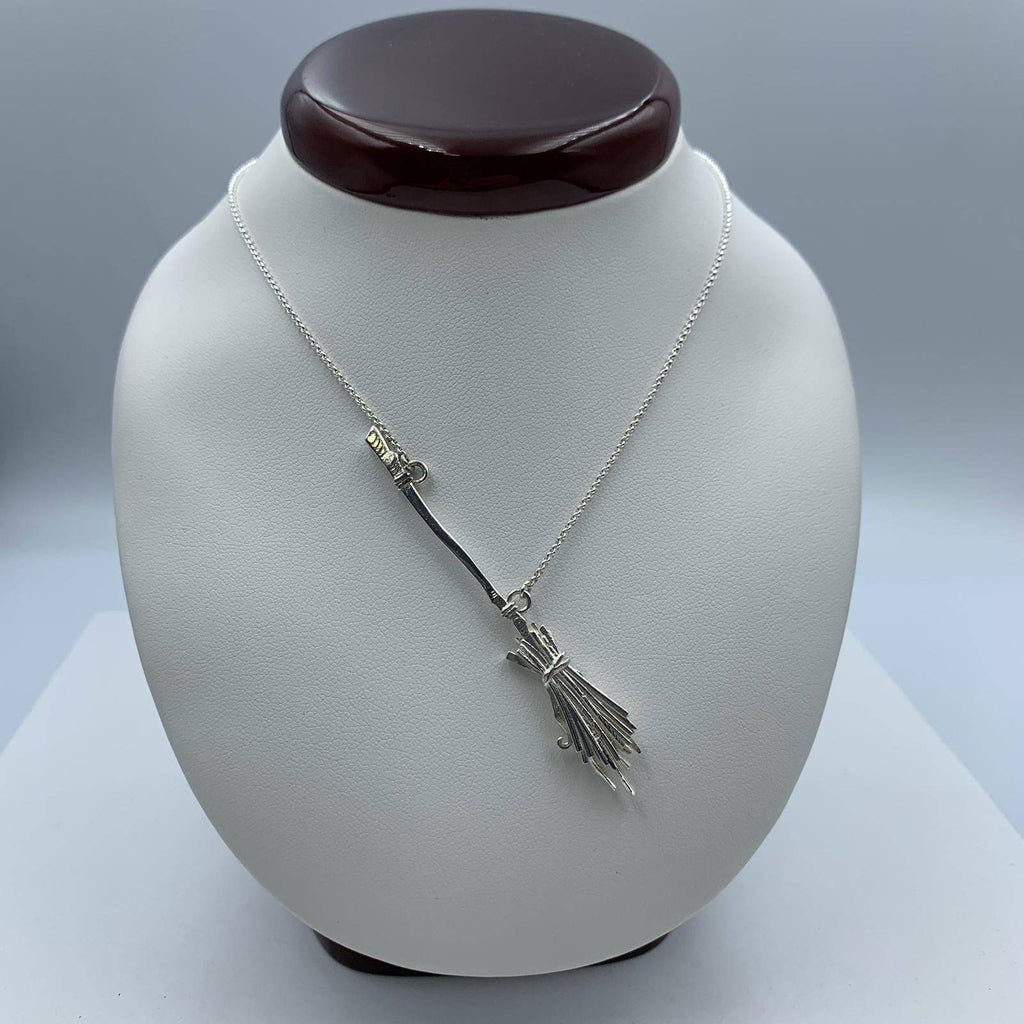 Besom Broom Pendant *10k/14k/18k White, Yellow, Rose, Green Gold, Gold Plated & Silver* Witch Warlock Magic Spell Fly Charm Necklace Gift | Loni Design Group |   | Men's jewelery|Mens jewelery| Men's pendants| men's necklace|mens Pendants| skull jewelry|Ladies Jewellery| Ladies pendants|ladies skull ring| skull wedding ring| Snake jewelry| gold| silver| Platnium|